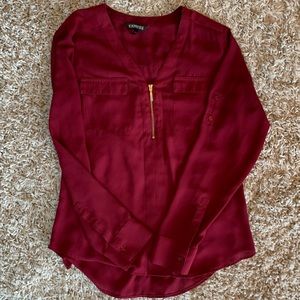 Express Maroon Blouse